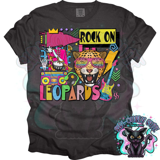 90S Rock On Leopards Marching Band Mascot