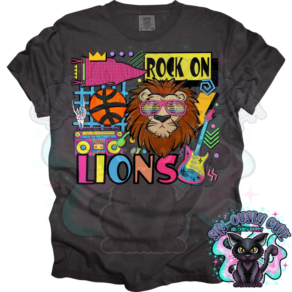 90S Rock On Lions basketball Mascot