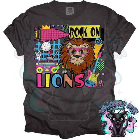 90S Rock On Lions golf Mascot
