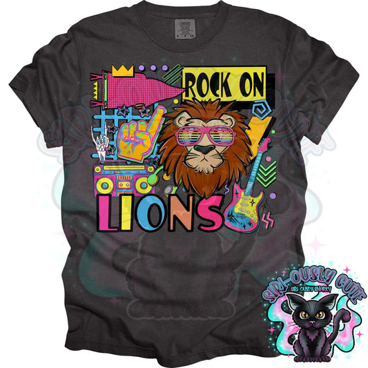 90S Rock On Lions Mascot