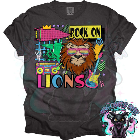 90S Rock On Lions wrestling Mascot