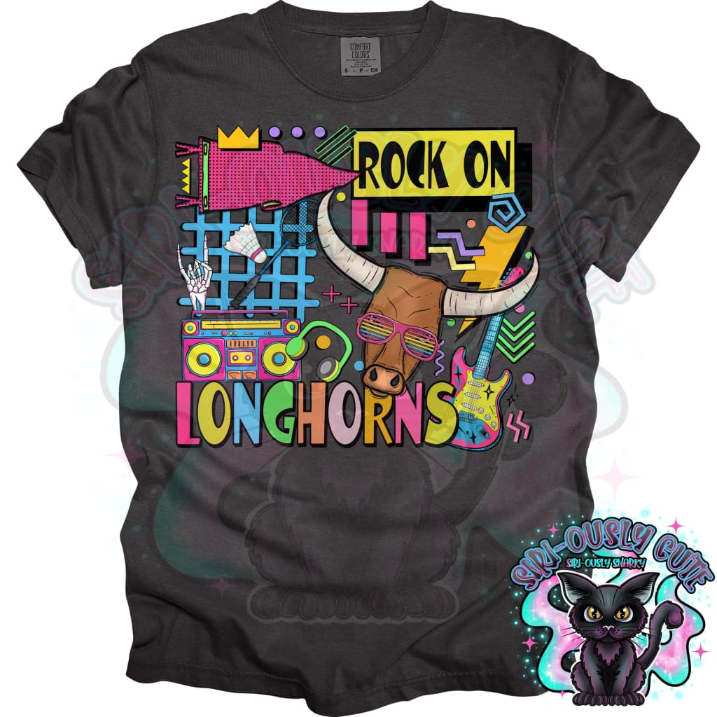 90S Rock On Longhorns Badminton Mascot