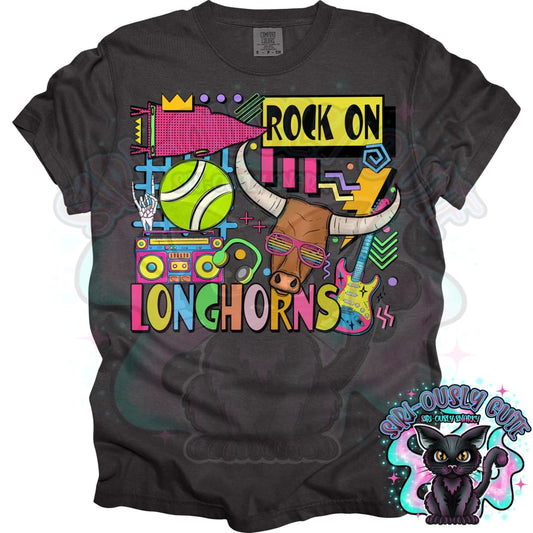90S Rock On Longhorns Tennis Mascot