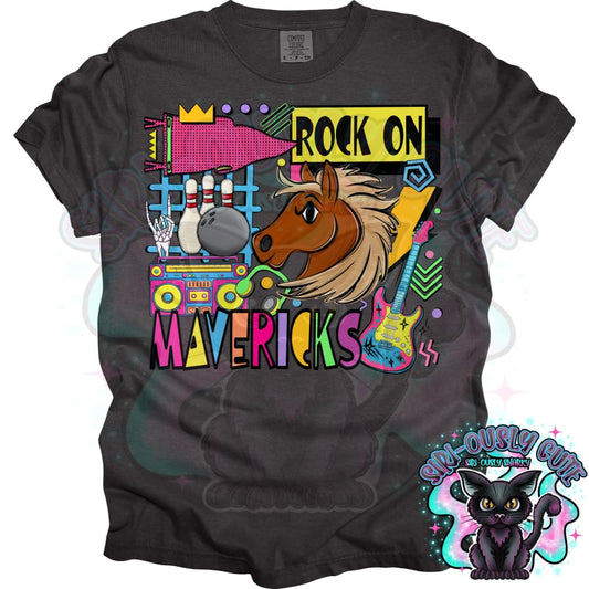 90S Rock On Mavericks Bowling Mascot