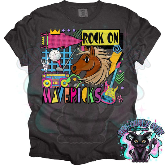 90S Rock On Mavericks Golf Mascot