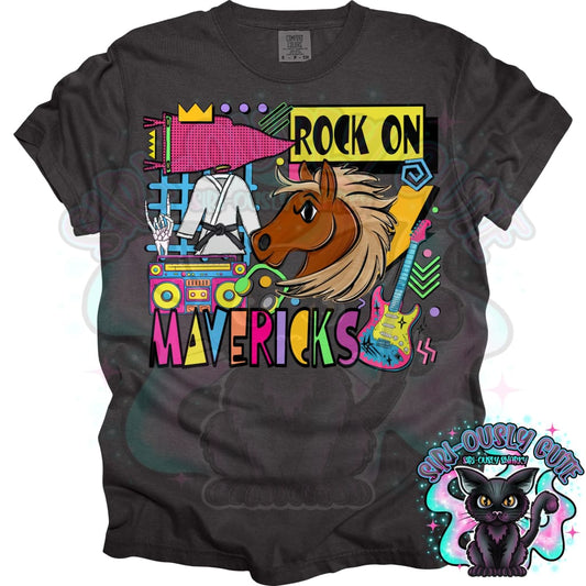 90S Rock On Mavericks Karate Mascot