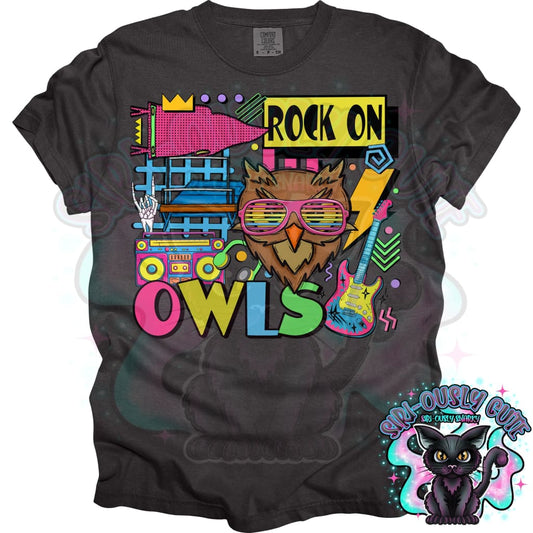 90S Rock On Owls Gymnastics Mascot