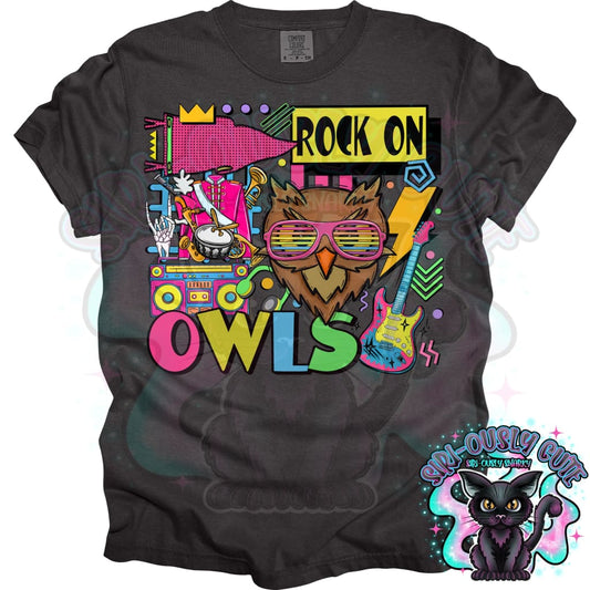 90S Rock On Owls Marching Band Mascot