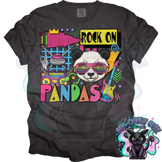 90S Rock On Pandas Curling Mascot