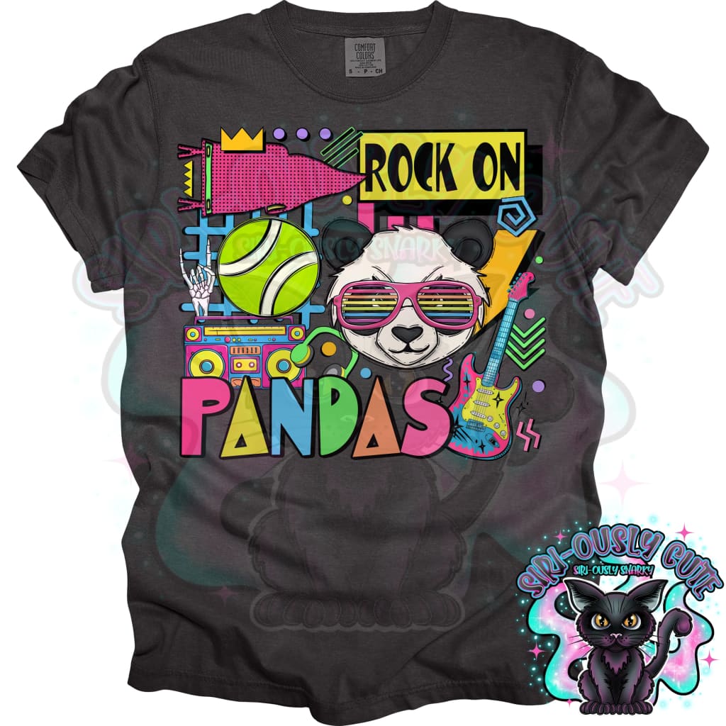 90S Rock On Pandas Tennis Mascot