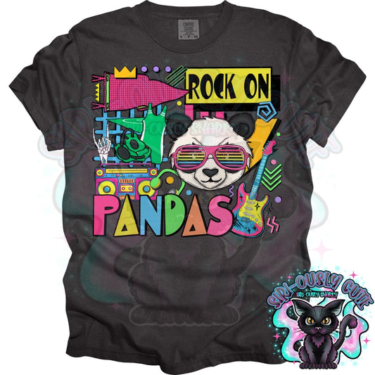 90S Rock On Pandas Wrestling Mascot