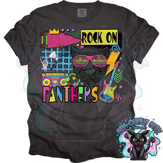 90S Rock On Panthers Badminton Mascot