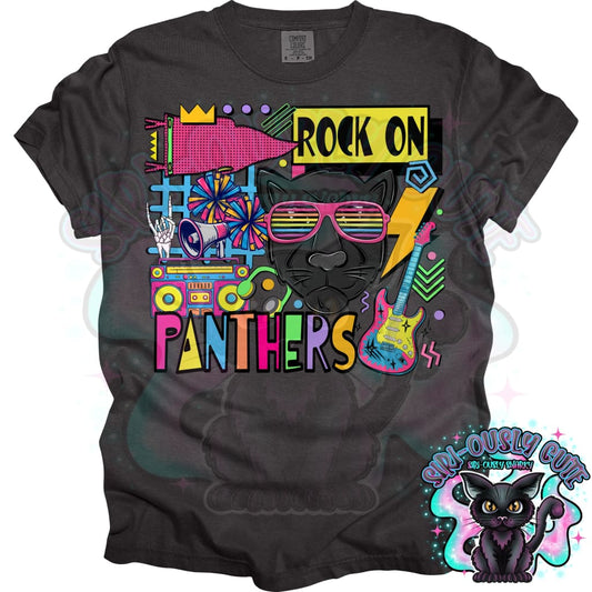 90S Rock On Panthers Cheer Mascot