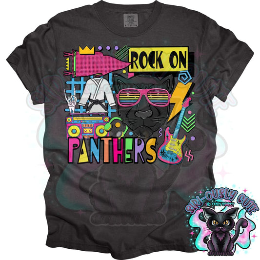 90S Rock On Panthers Karate Mascot