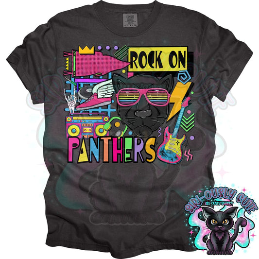 90S Rock On Panthers Track And Field Mascot