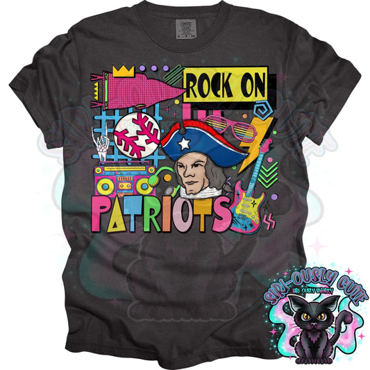 90S Rock On Patriots Baaseball Mascot