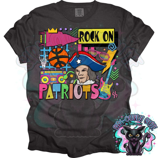 90S Rock On Patriots Basketball Mascot