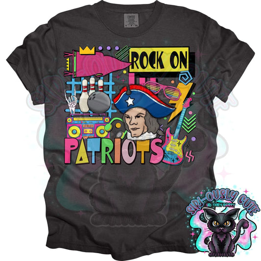 90S Rock On Patriots Bowling Mascot