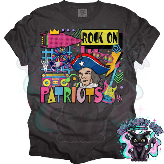 90S Rock On Patriots Cheer Mascot