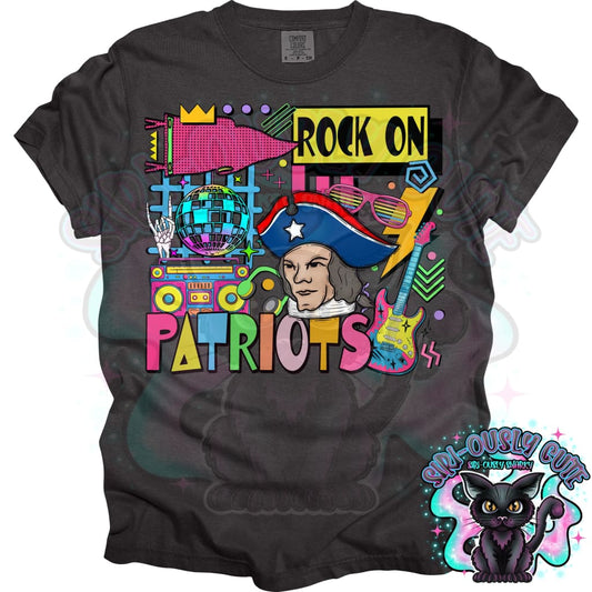 90S Rock On Patriots Dance Mascot