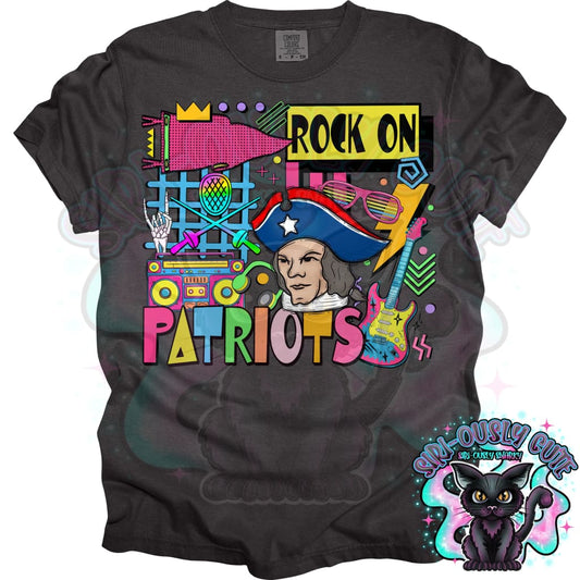 90S Rock On Patriots Fencing Mascot