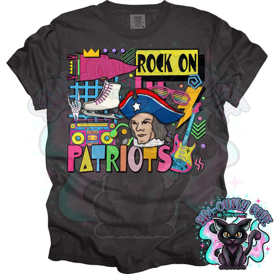 90S Rock On Patriots Ice Skate Mascot