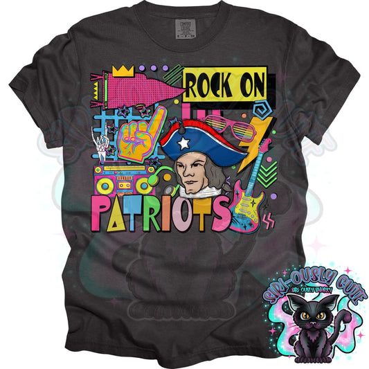 90S Rock On Patriots Mascot