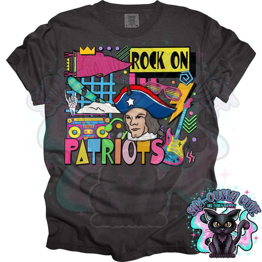 90S Rock On Patriots Snowboarding Mascot