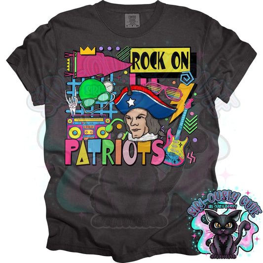 90S Rock On Patriots Swim Mascot
