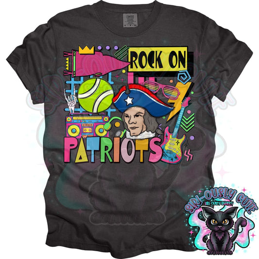 90S Rock On Patriots Tennis Mascot