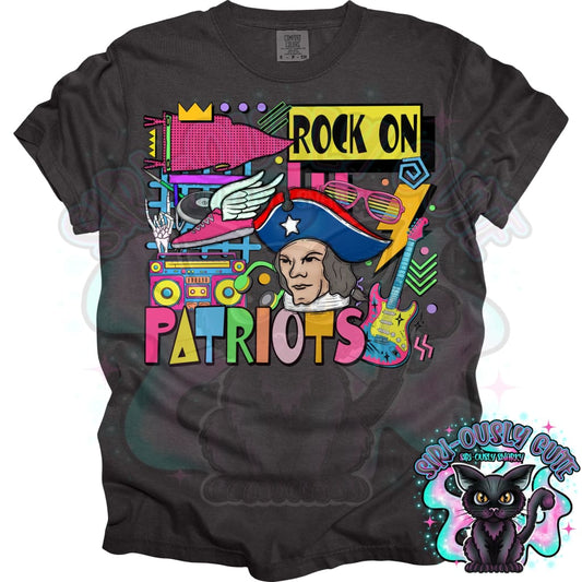 90S Rock On Patriots Track And Field Mascot