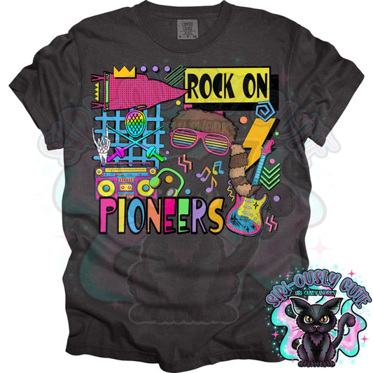 90S Rock On Pioneers Fencing Mascot