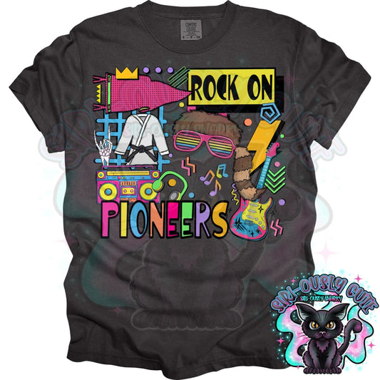 90S Rock On Pioneers Karate Mascot