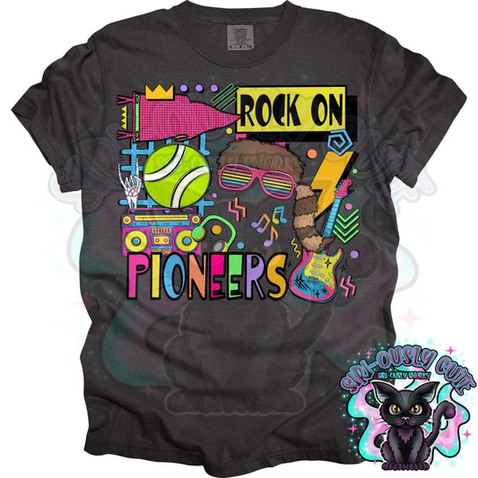 90S Rock On Pioneers Tennis Mascot