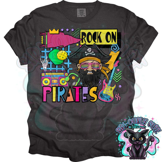 90S Rock On Pirates Pickleball Mascot