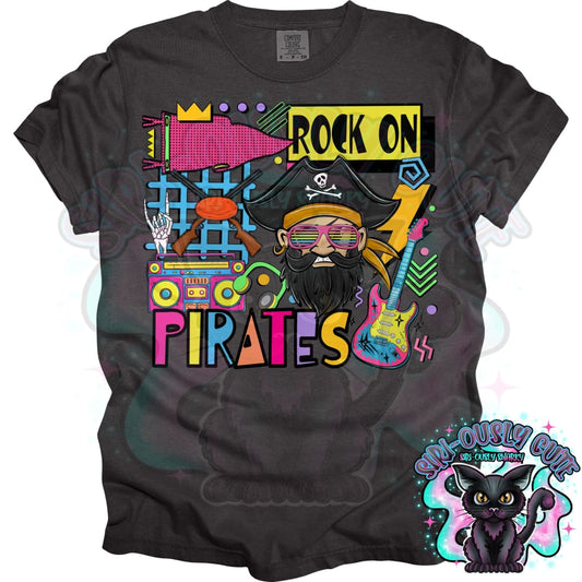 90S Rock On Pirates Shooting Mascot