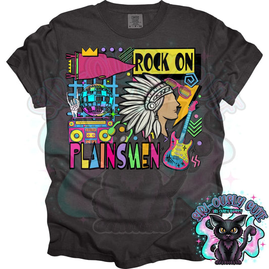 90S Rock On Plainsmen Dance Mascot