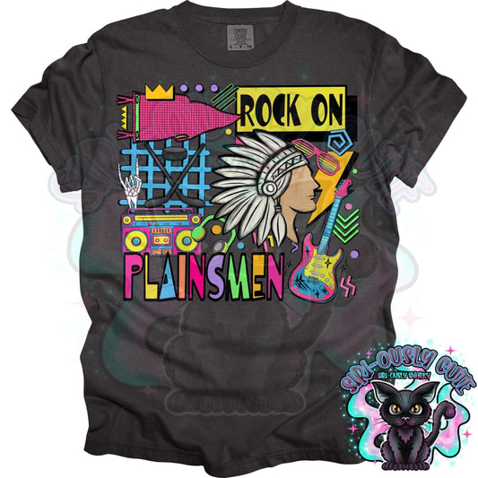 90S Rock On Plainsmen Hockey Mascot