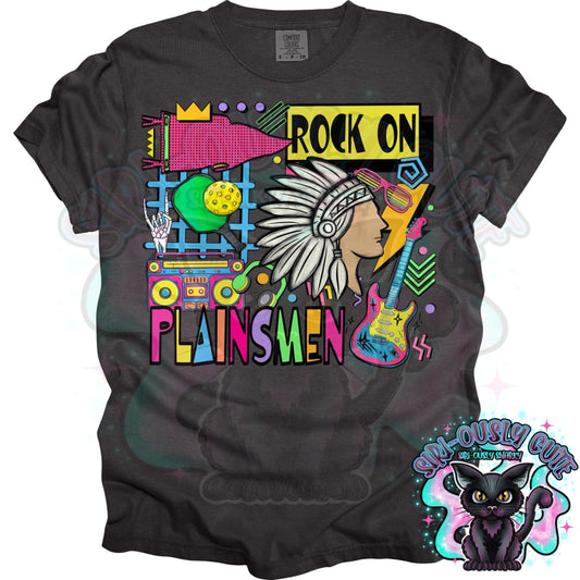 90S Rock On Plainsmen Pickleball Mascot
