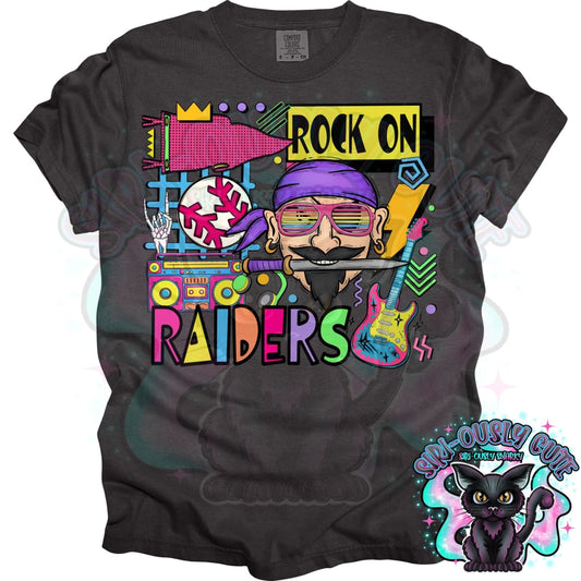 90S Rock On Raiders Baseball Mascot