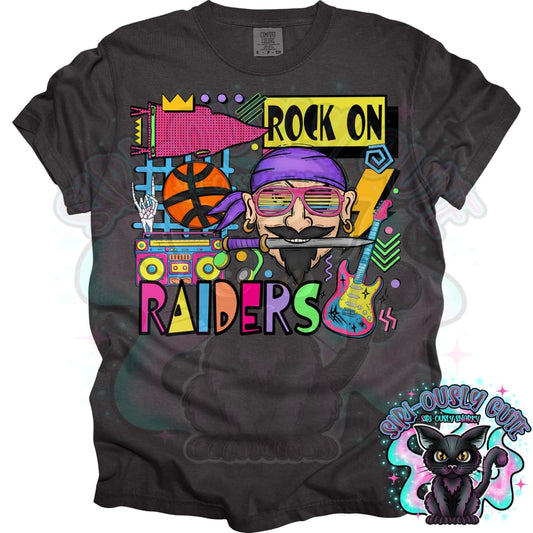 90S Rock On Raiders Basketball Mascot