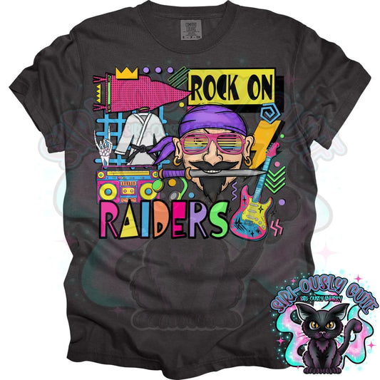 90S Rock On Raiders Karate Mascot