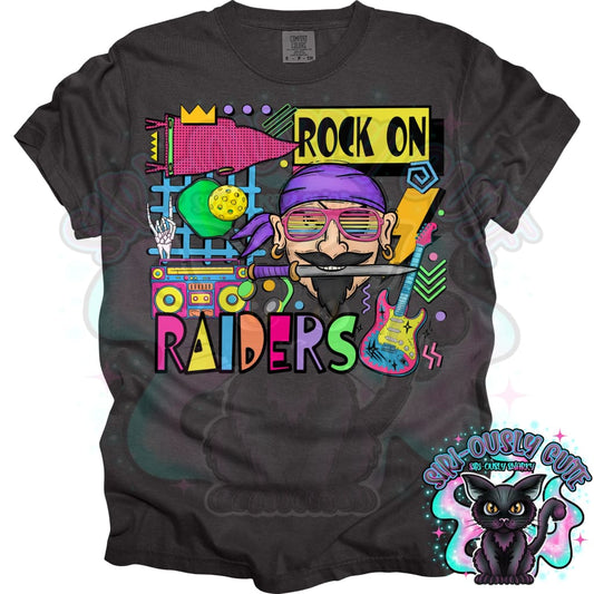 90S Rock On Raiders Pickleball Mascot