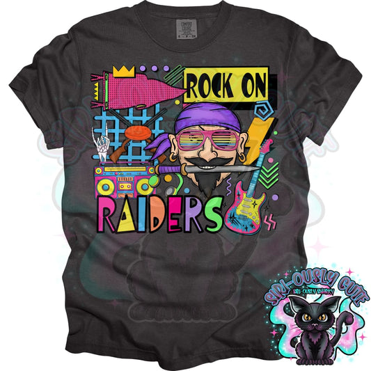 90S Rock On Raiders Shooting Mascot