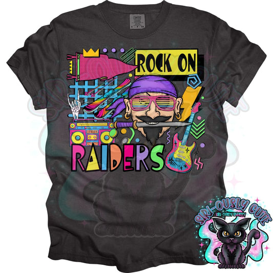 90S Rock On Raiders Skiing Mascot