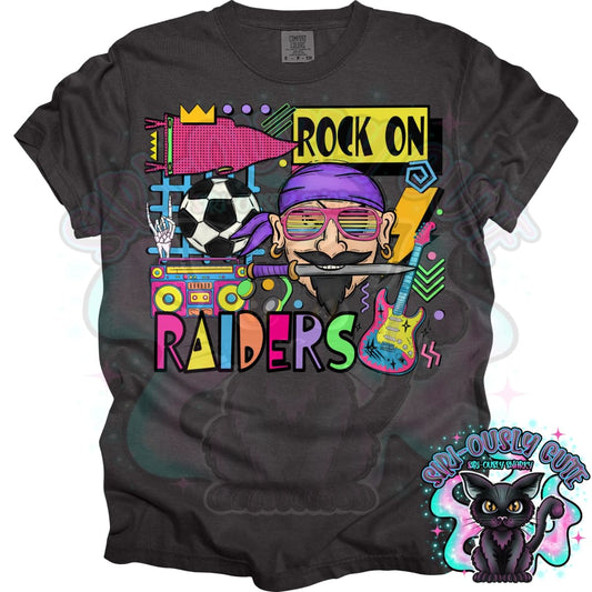 90S Rock On Raiders Soccer Mascot