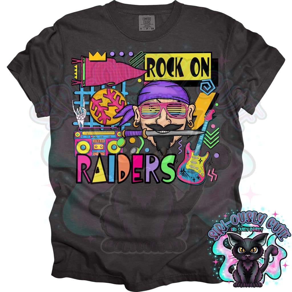 90S Rock On Raiders Softball Mascot