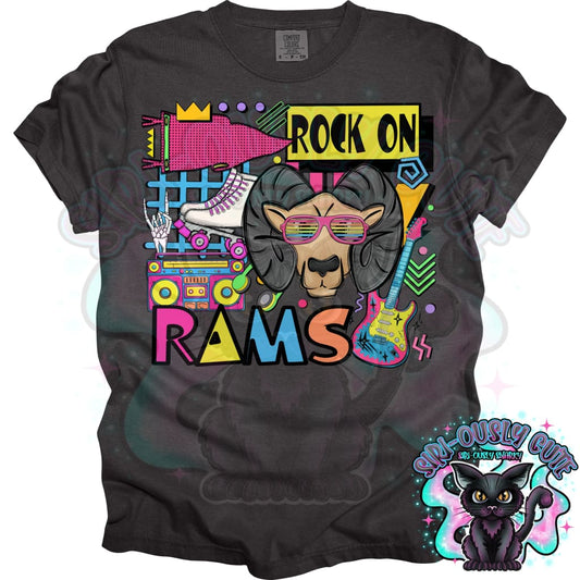 90S Rock On Rams Rollerblading Mascot