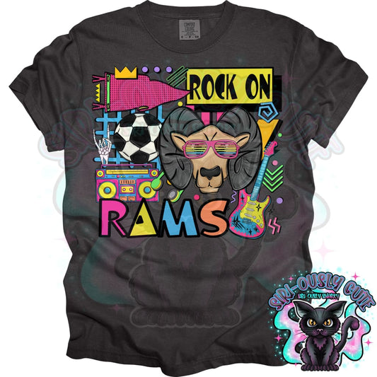 90S Rock On Rams Soccer Mascot