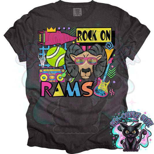90S Rock On Rams Tennis Mascot